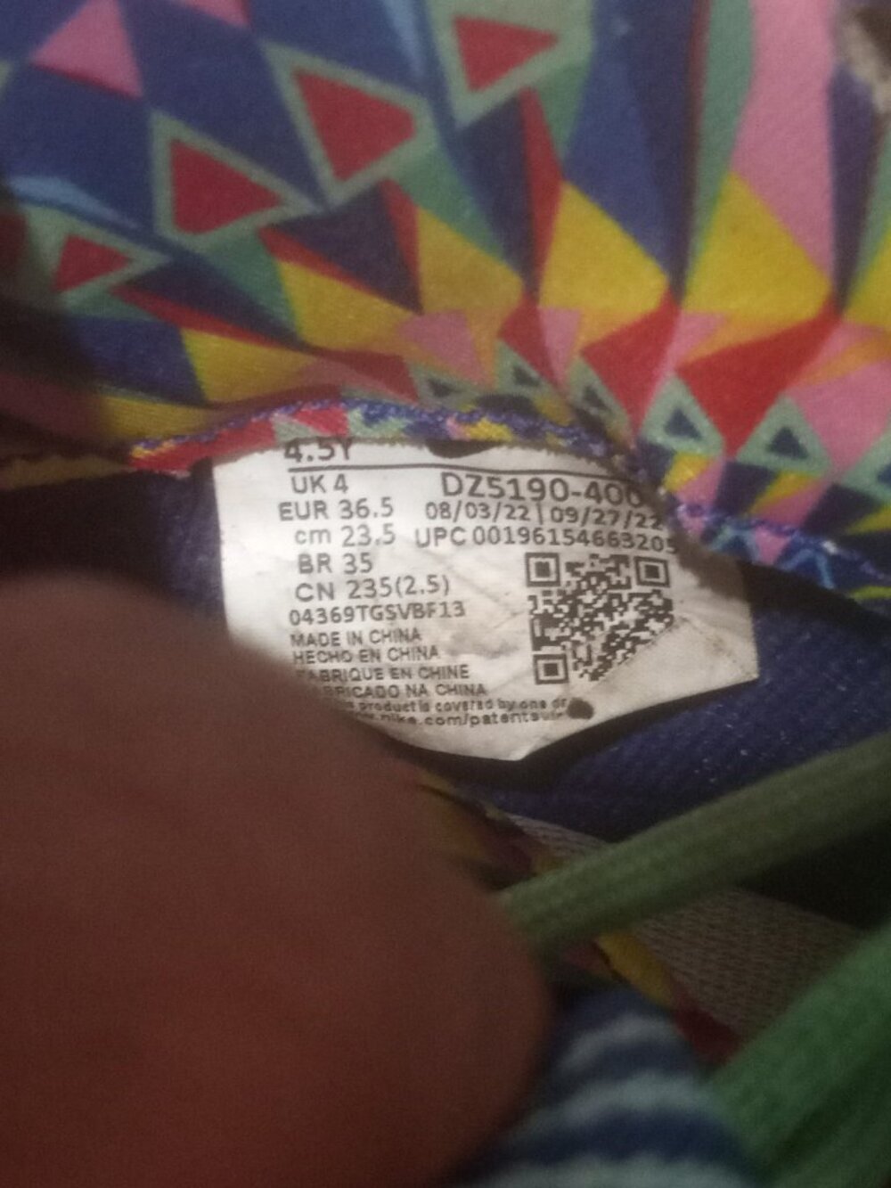 Nike Little Posite One ASW Kaleidoscope DZ5190-400 Kid's Size 4.5Y Sneakers - Picture 2 of 14
